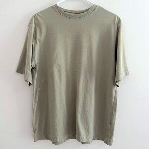 H&M Divided Women's Oversized Cotton T-Shirt Light Sage Small